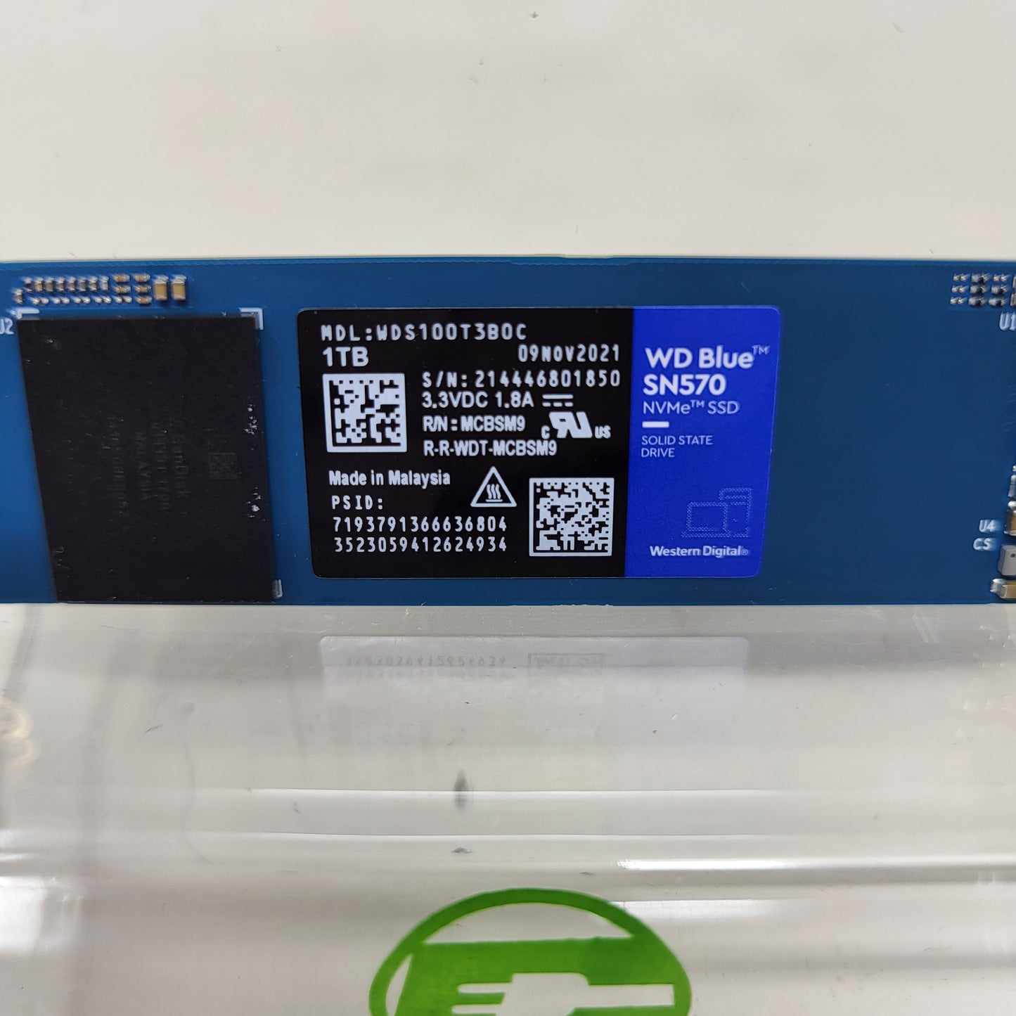 WD 2280mm Blue SN570 1TB M.2 NVMe Gen 3.0 x 4 SSD WDS100T3B0C