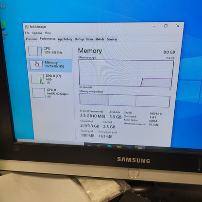 Dell Inspiron 3668 Core i3-7100 3.90GHz 8GB RAM 1TB HDD