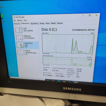 Dell Inspiron 3668 Core i3-7100 3.90GHz 8GB RAM 1TB HDD