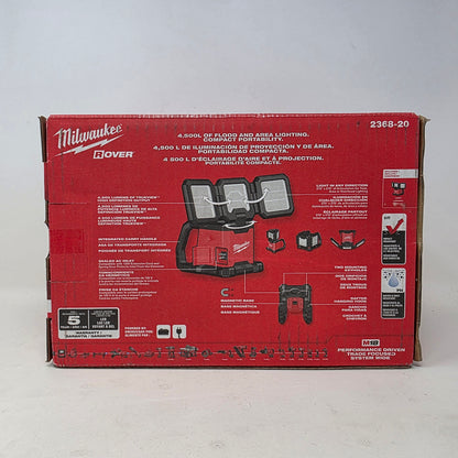 New Milwaukee 2368-20 M18  ROVER Dual Power Triple-Panel Flood & Area Light