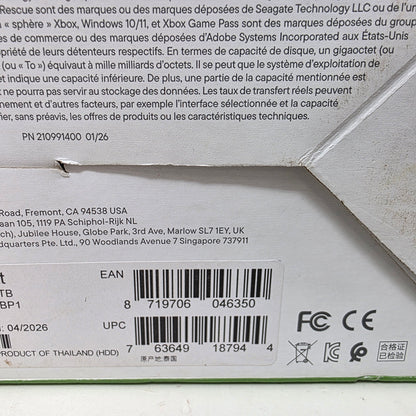New Seagate External Gaming Hard RGB FireCuda X Vault 8TB USB Type-C HDD SRD0BP1