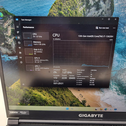 Gigabyte G6 KF IEJEASC8 16" i7-13620H 2.4GHz 32GB RAM 1TB SSD GeForce RTX 4060