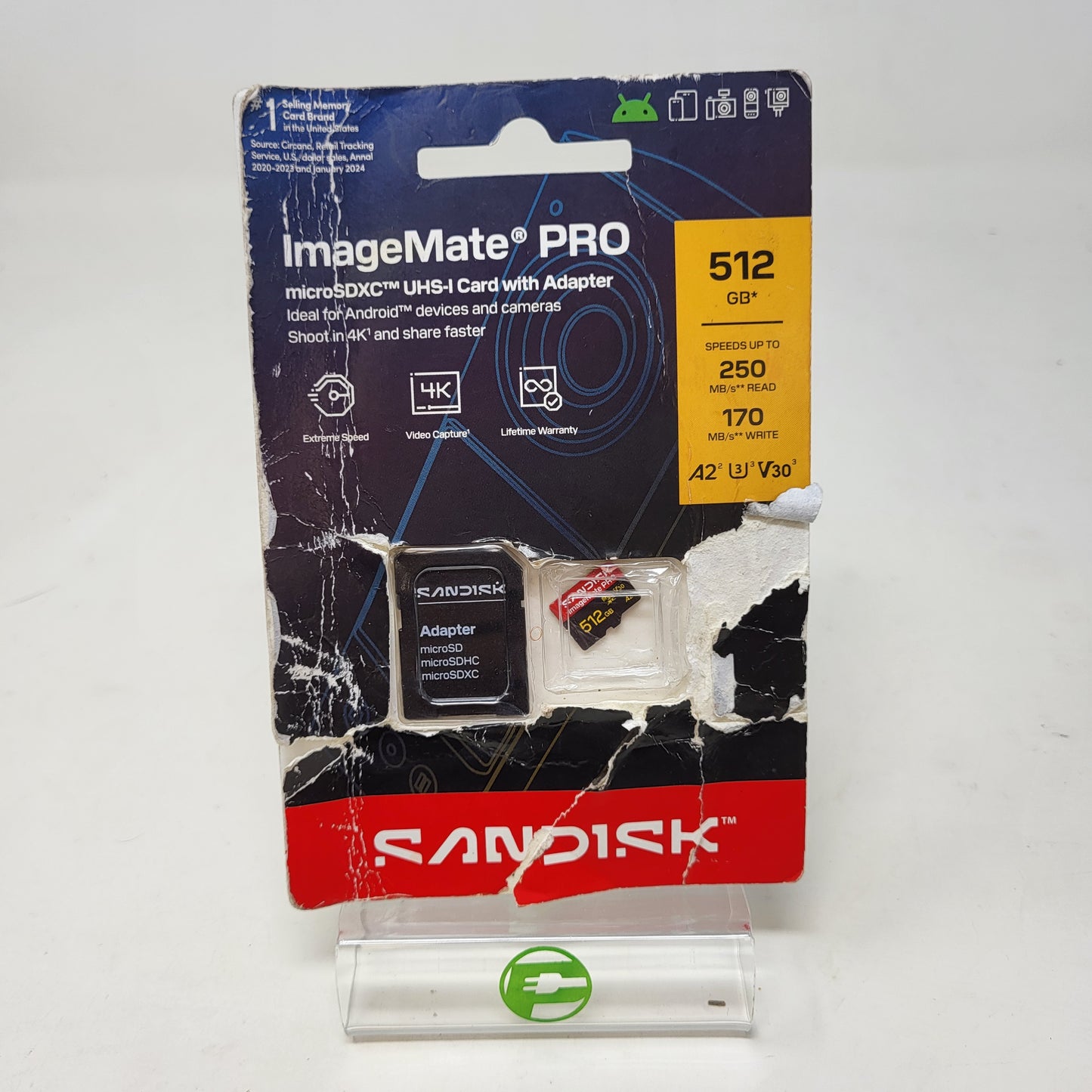 New Sandisk ImageMate Pro 512 GB MicroSDXC UHS-1 Memory Card  SDSQXBD-512G-AW6KA