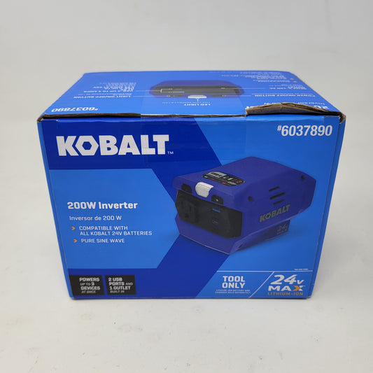 New Kobalt 6037890 24V Max 200W Inverter