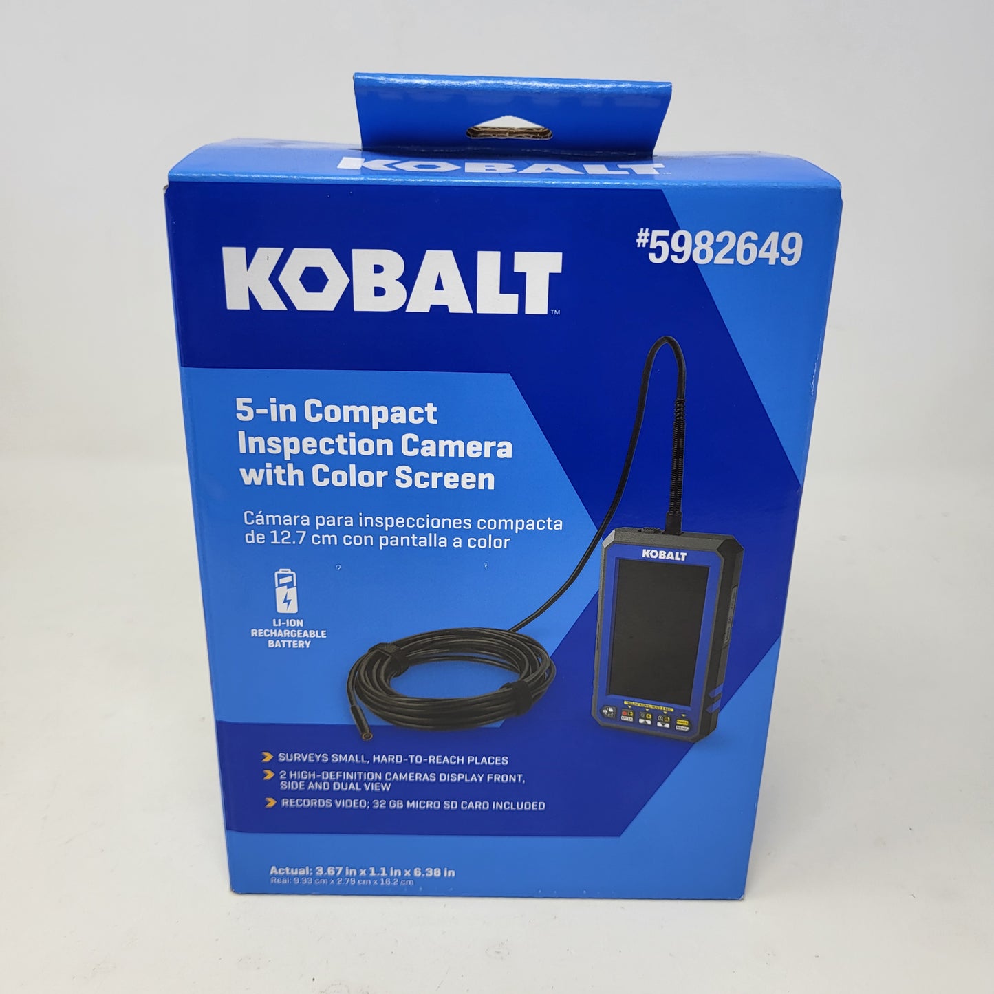 New Kobalt 5-in Compact Inspection Camera with Color Screen 5982649