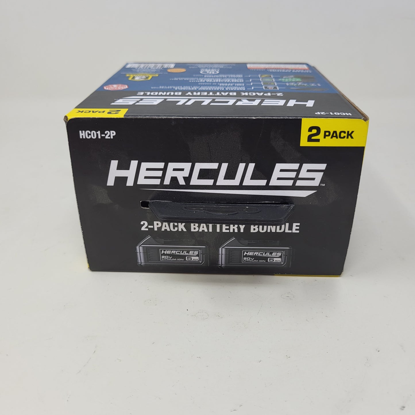 New Hercules  HC01-2P 20V  Li-Ion 5.0Ah 2-Pack Battery Bundle