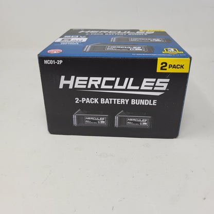 New Hercules  HC01-2P 20V  Li-Ion 5.0Ah 2-Pack Battery Bundle