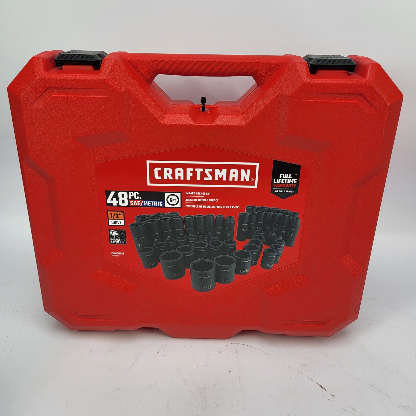 New Craftsman 48 Pc 1/2" Drive Impact Socket Set CMMT16548