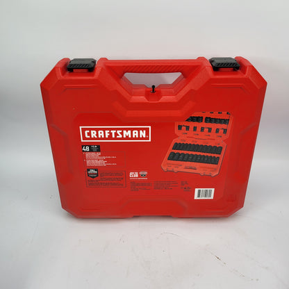 New Craftsman 48 Pc 1/2" Drive Impact Socket Set CMMT16548