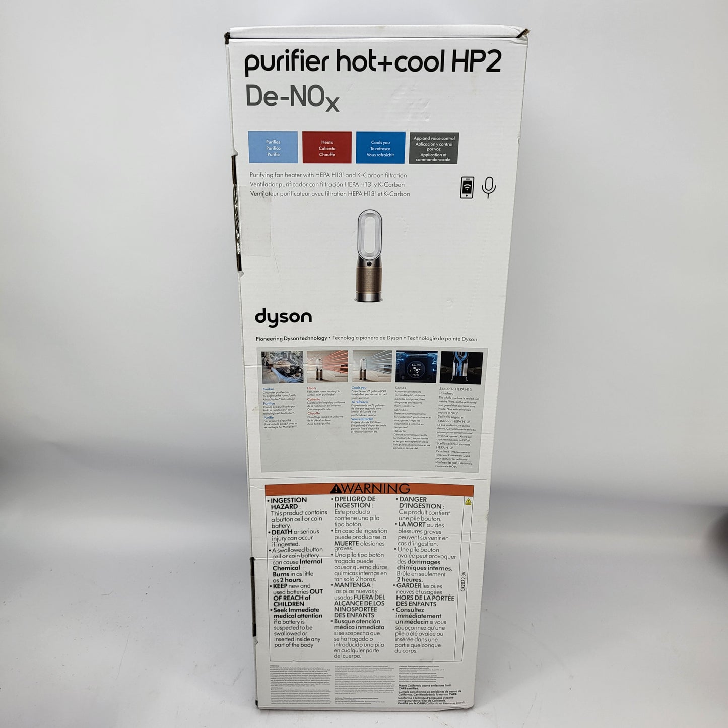 New Dyson Purifier Hot+Cool HP2 De-NOx Air Purifier Heater Fan