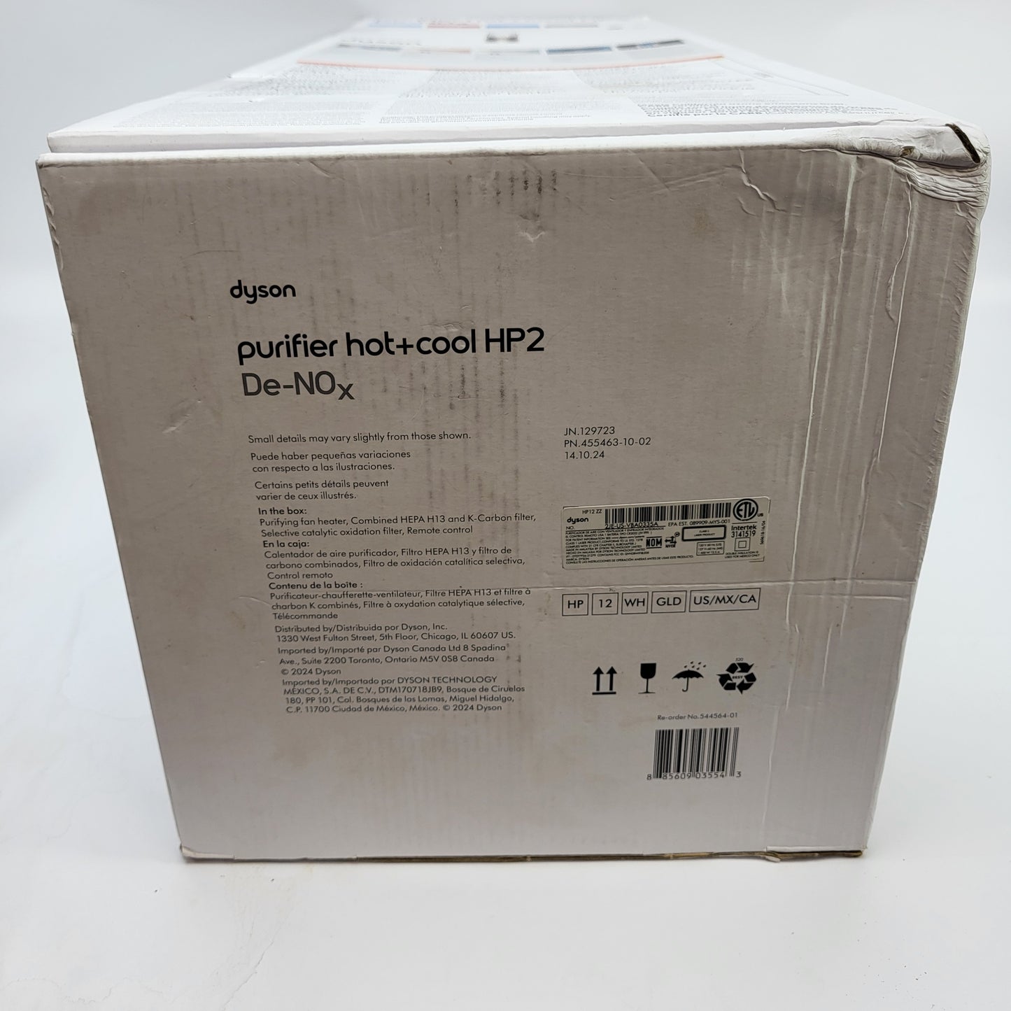 New Dyson Purifier Hot+Cool HP2 De-NOx Air Purifier Heater Fan