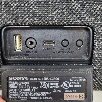 Sony SRS-XG300 Portable Bluetooth Wireless Speaker Black
