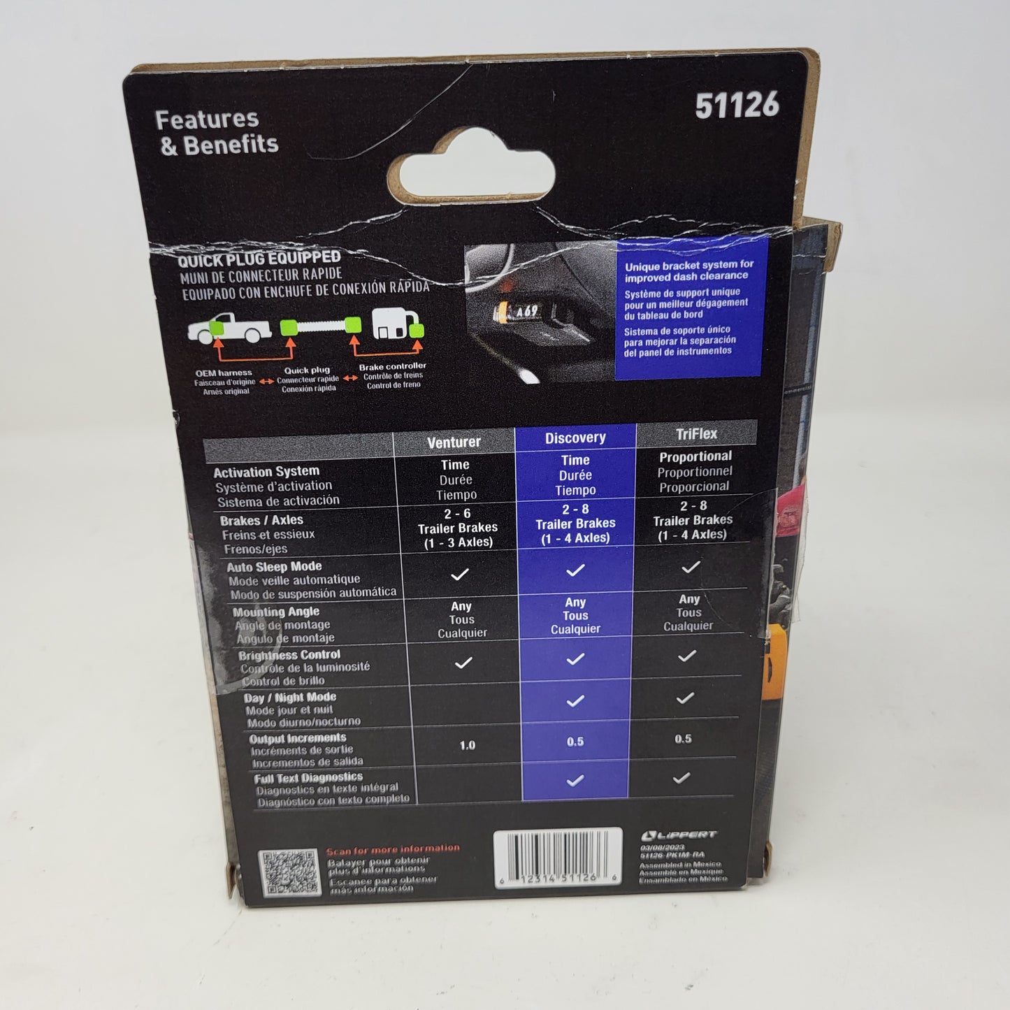 New Curt Discovery G45 Trailer Brake Control Controller 2 to 4 Axles 51126