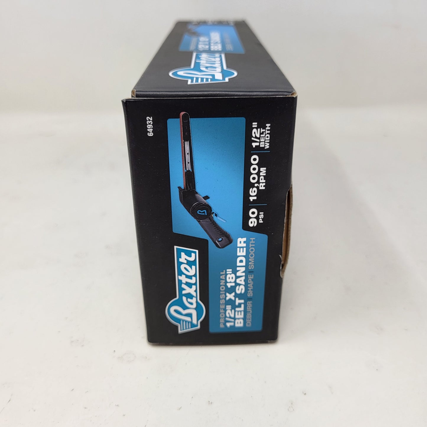 New Baxter 1/2" x 18" Professional Belt Air Sander Pneumatic 16000 RPM 64932