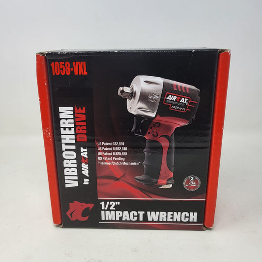 New AIRCAT 1058-VXL Vibrotherm Drive 1/2" Composite Compact Air Impact Wrench