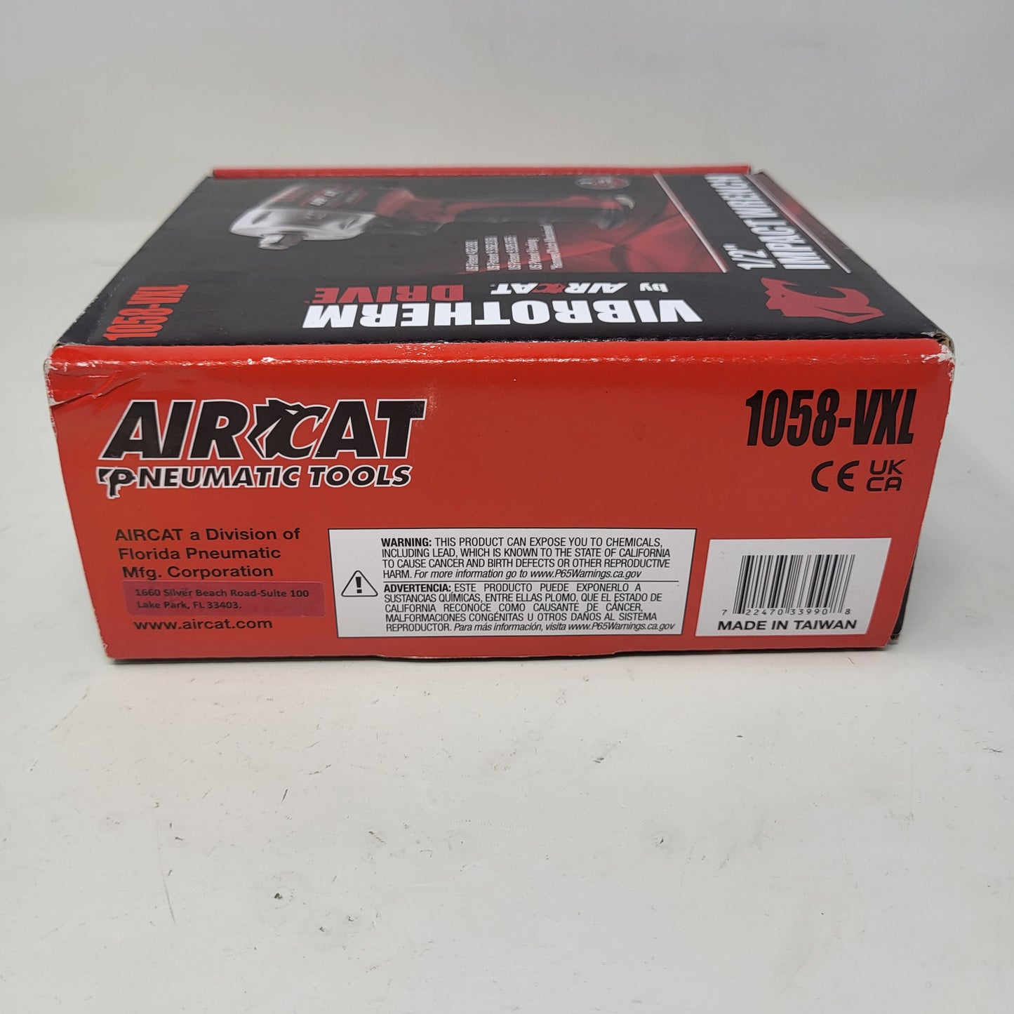 New AIRCAT 1058-VXL Vibrotherm Drive 1/2" Composite Compact Air Impact Wrench