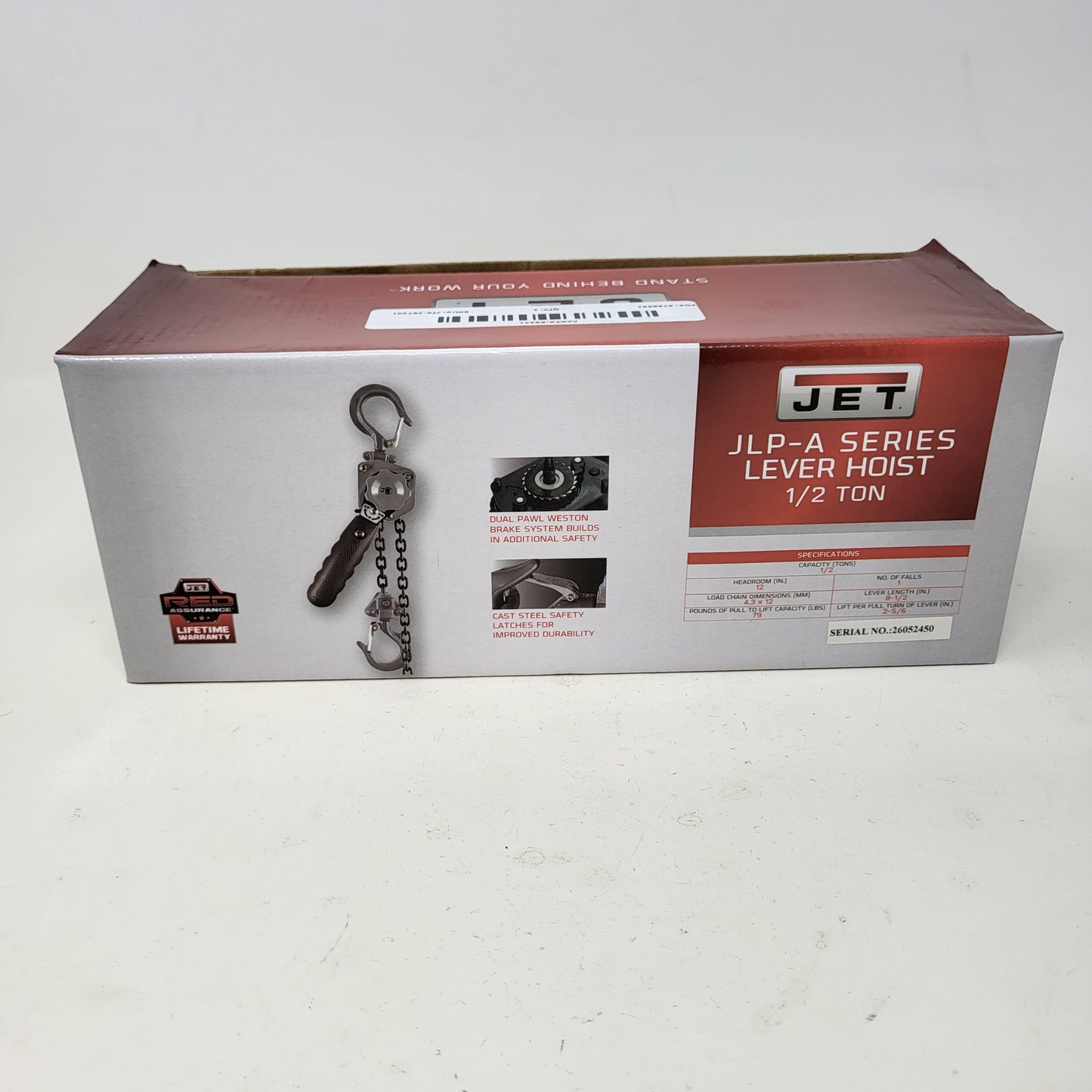 New JET JLP-050A-10 1/2-Ton Mini-Puller Lever Hoist 10 ft. Lift 287201