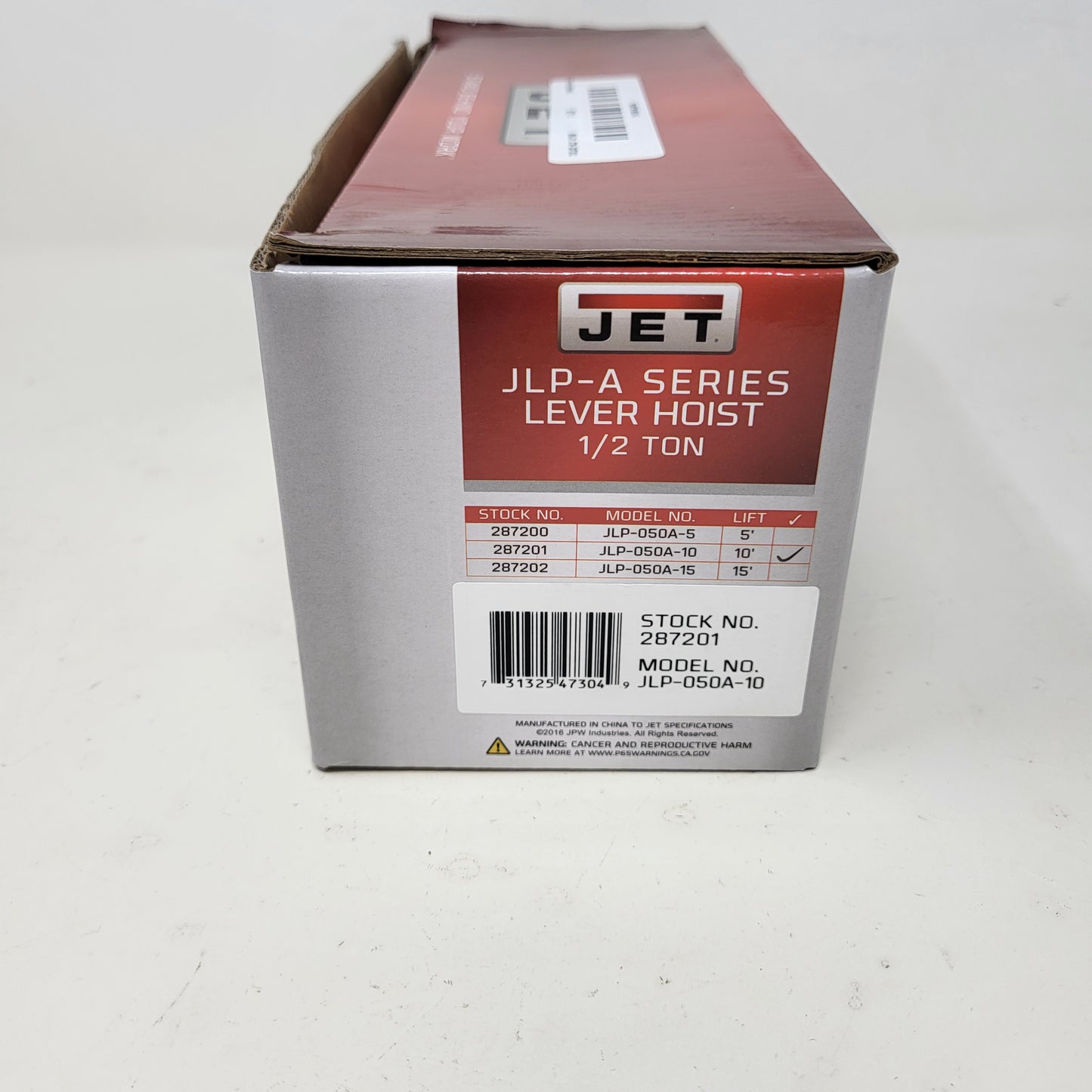 New JET JLP-050A-10 1/2-Ton Mini-Puller Lever Hoist 10 ft. Lift 287201