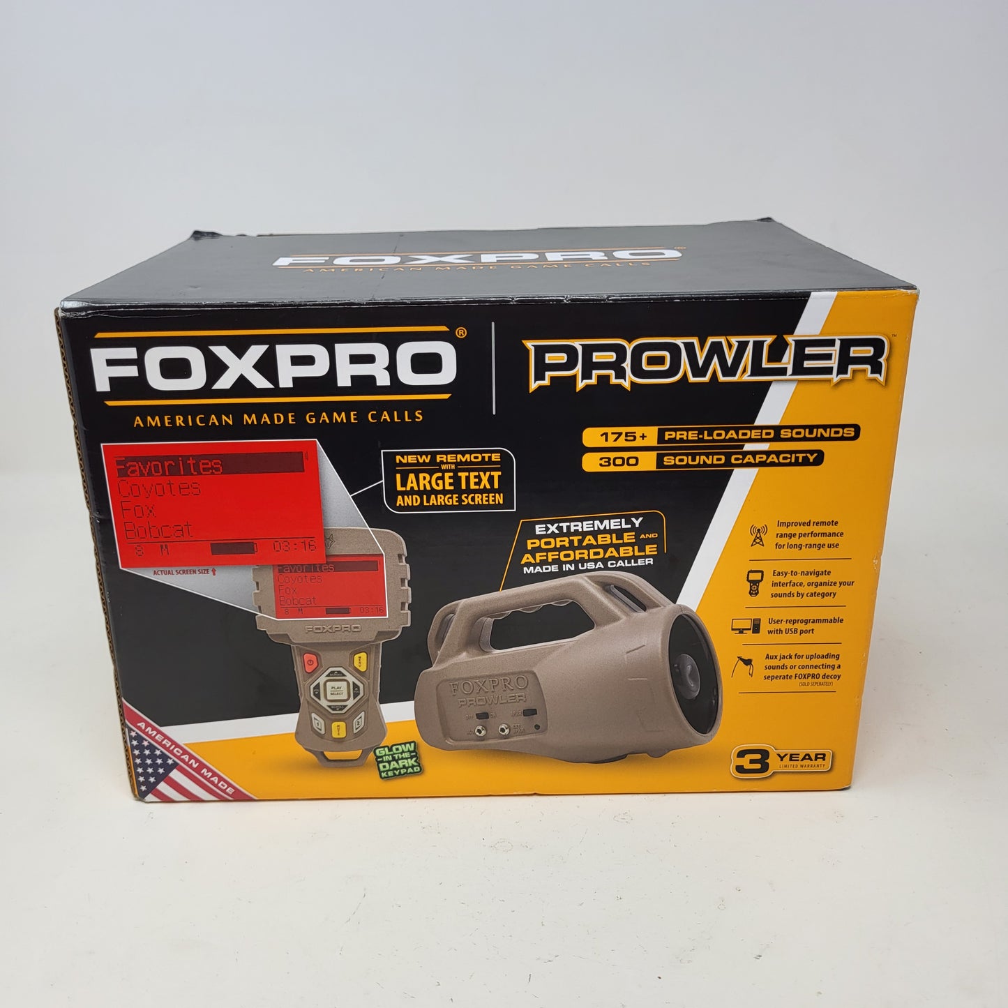  FOXPRO Prowler Electronic Predator Game Call 175+ Preloaded Sounds