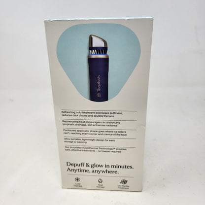 New Therabody TheraFace Depuffing Wand Electronic Hot Cold Facial Skincare Tool