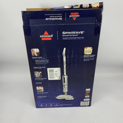 New Bissell SpinWave SmartSteam Scrubbing & Sanitizing Spin Mop 3712W