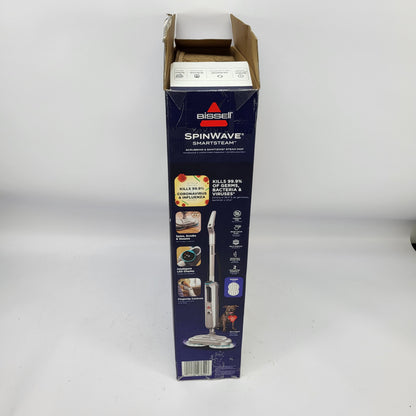 New Bissell SpinWave SmartSteam Scrubbing & Sanitizing Spin Mop 3712W