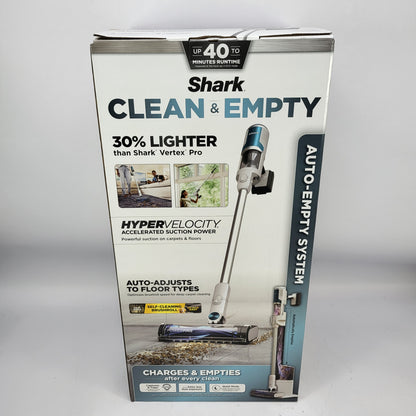 New Shark Clean & Empty Cordless Stick Vacuum Auto-Empty System BU3521