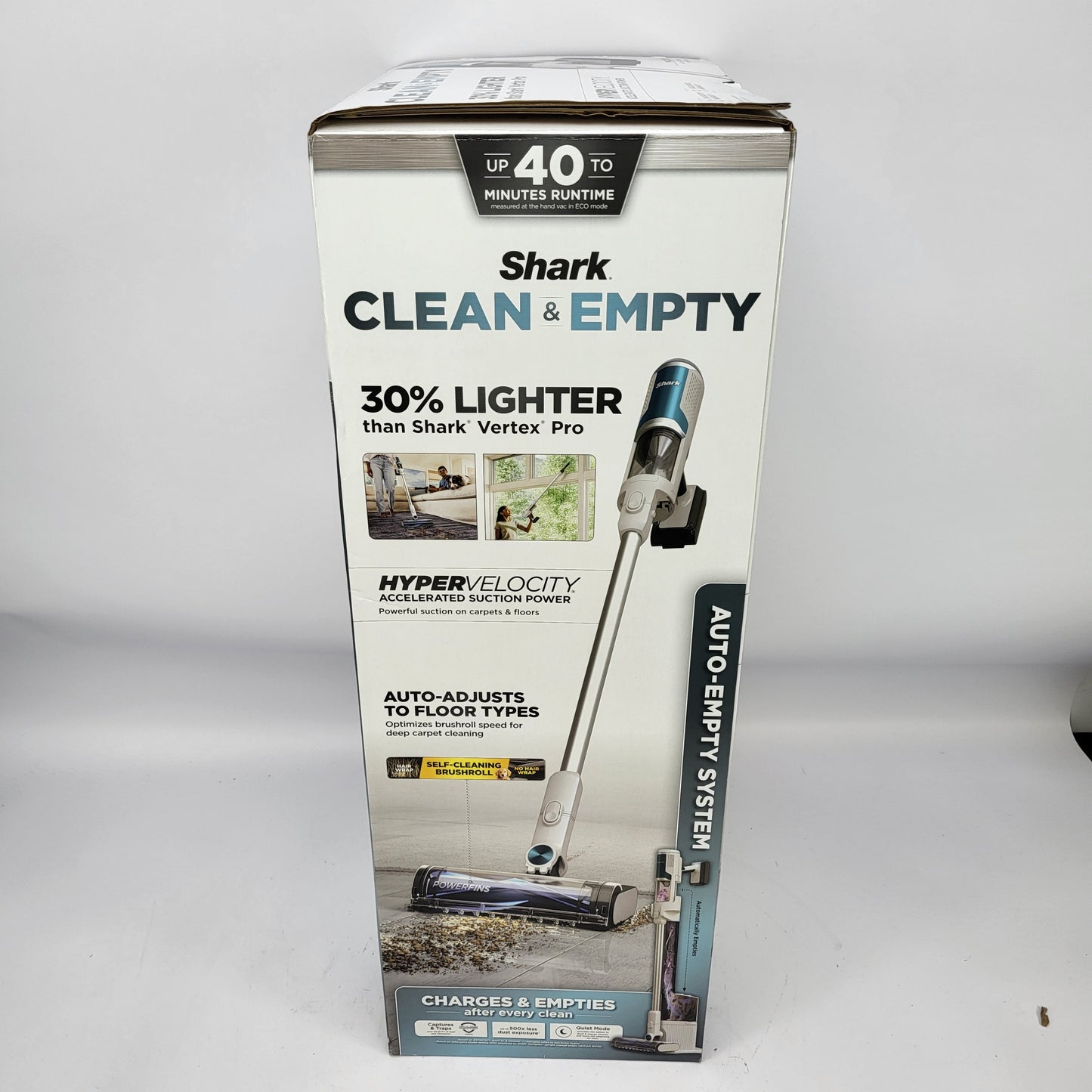 New Shark Clean & Empty Cordless Stick Vacuum Auto-Empty System BU3521