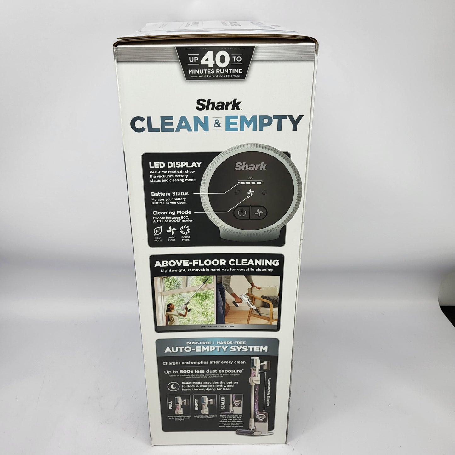 New Shark Clean & Empty Cordless Stick Vacuum Auto-Empty System BU3521