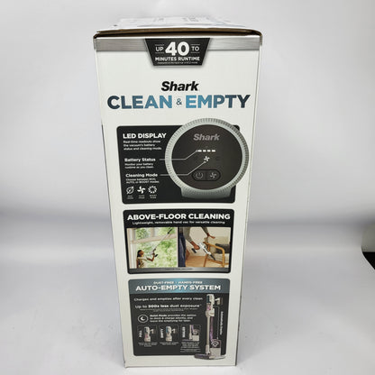 New Shark Clean & Empty Cordless Stick Vacuum Auto-Empty System BU3521