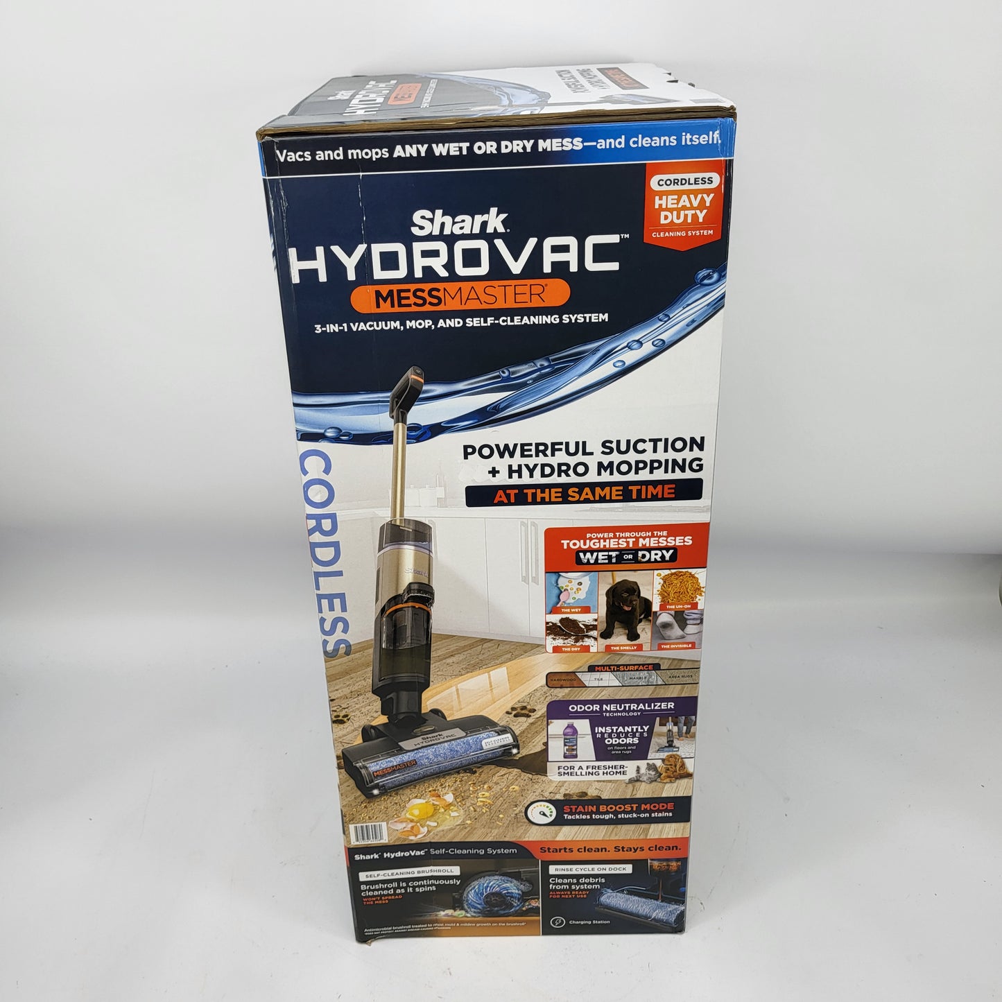 New Shark HydroVac MessMaster Cordless 3-in-1 Wet Dry Vacuum Mop WD261