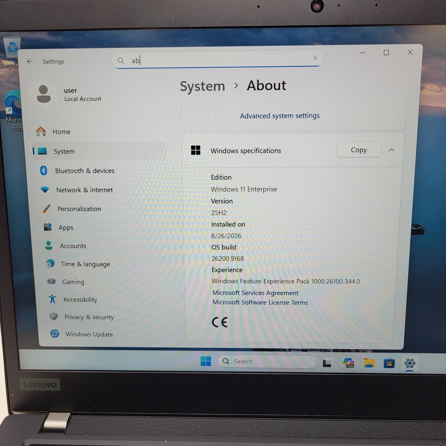 Lenovo ThinkPad T14 Gen 2i 8CU22T7 14" i5-1145G7 2.6GHz 16GB RAM 256GB SSD