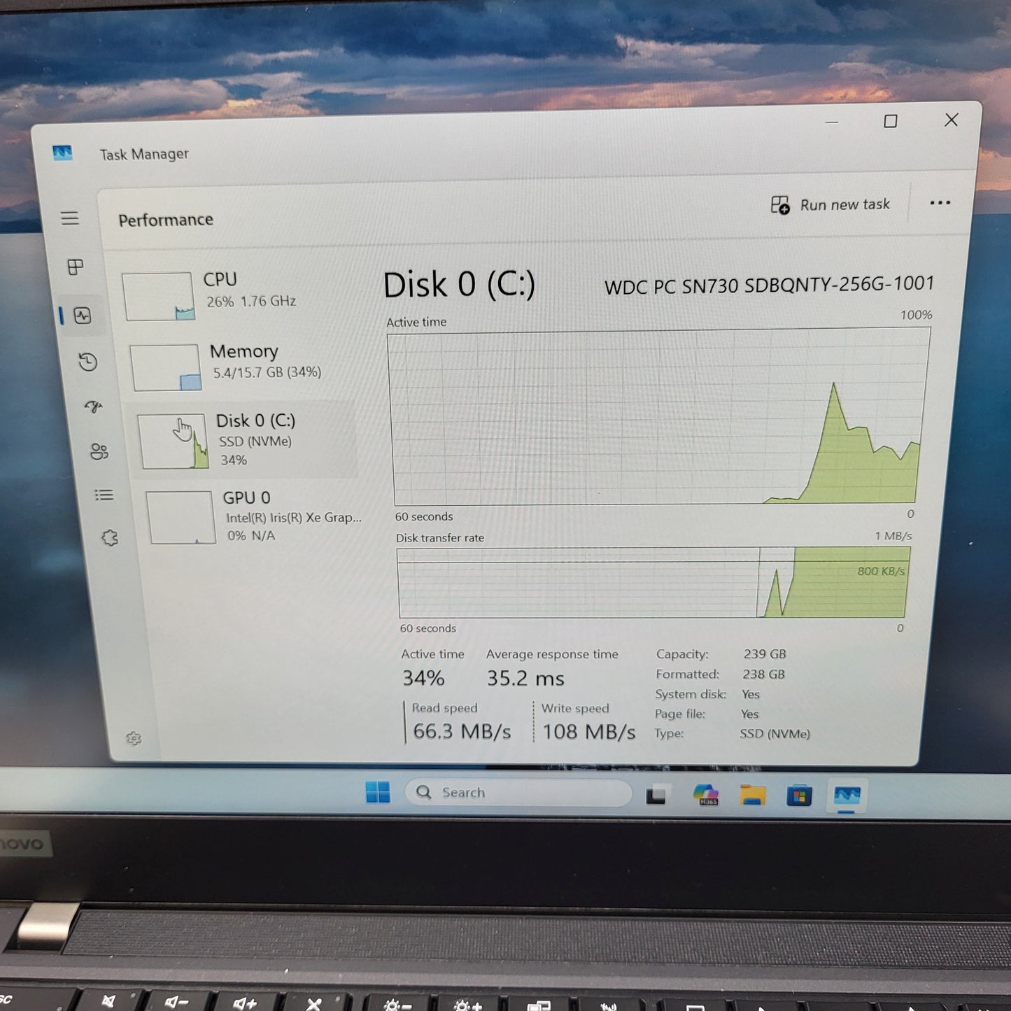 Lenovo ThinkPad T14 Gen 2i 8CU22T7 14" i5-1145G7 2.6GHz 16GB RAM 256GB SSD
