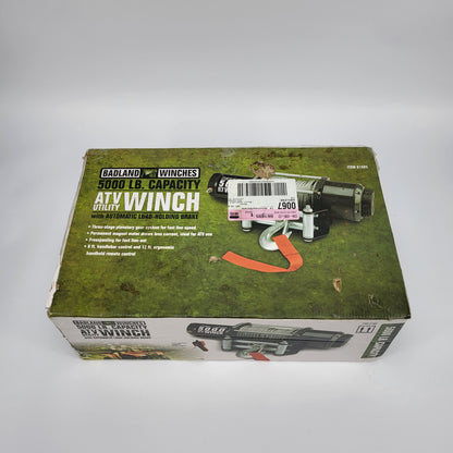 New Badland 5000 lb. ATV UTV Utility Electric Winch With Brake 61605