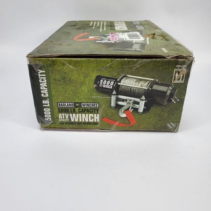 New Badland 5000 lb. ATV UTV Utility Electric Winch With Brake 61605