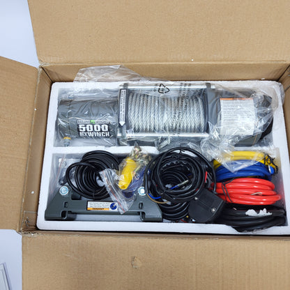 New Badland 5000 lb. ATV UTV Utility Electric Winch With Brake 61605