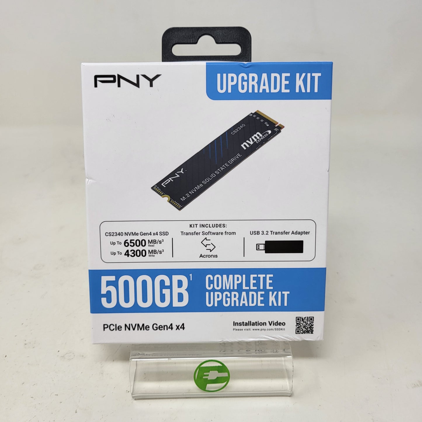 New PNY 2280mm Upgrade Kit 500GB M.2 NVMe Gen 4.0 x 4 SSD M280CS2340-500KIT-RB