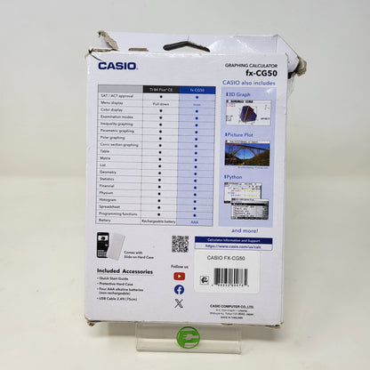 New Casio FX-CG50 Graphing Calculator