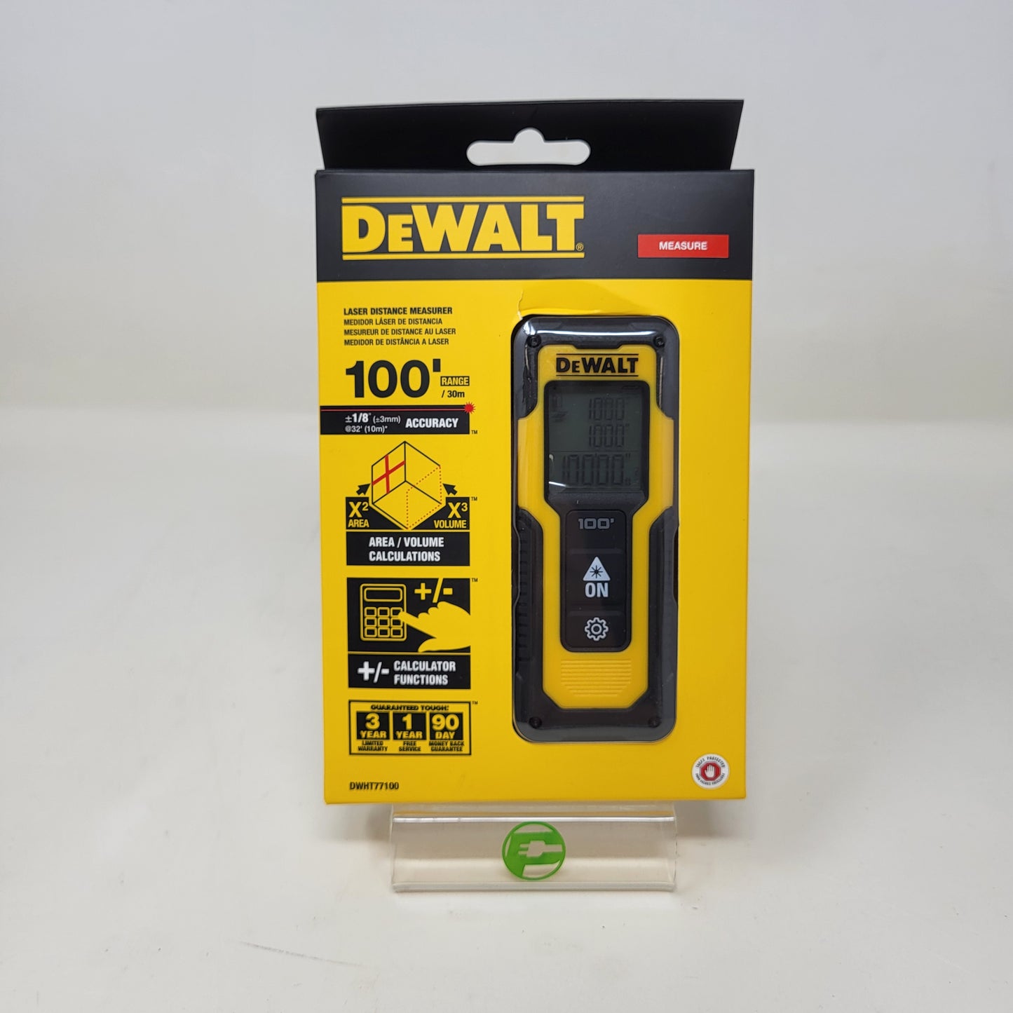 New DeWalt DWHT77100 100 ft Laser Distance Measurer