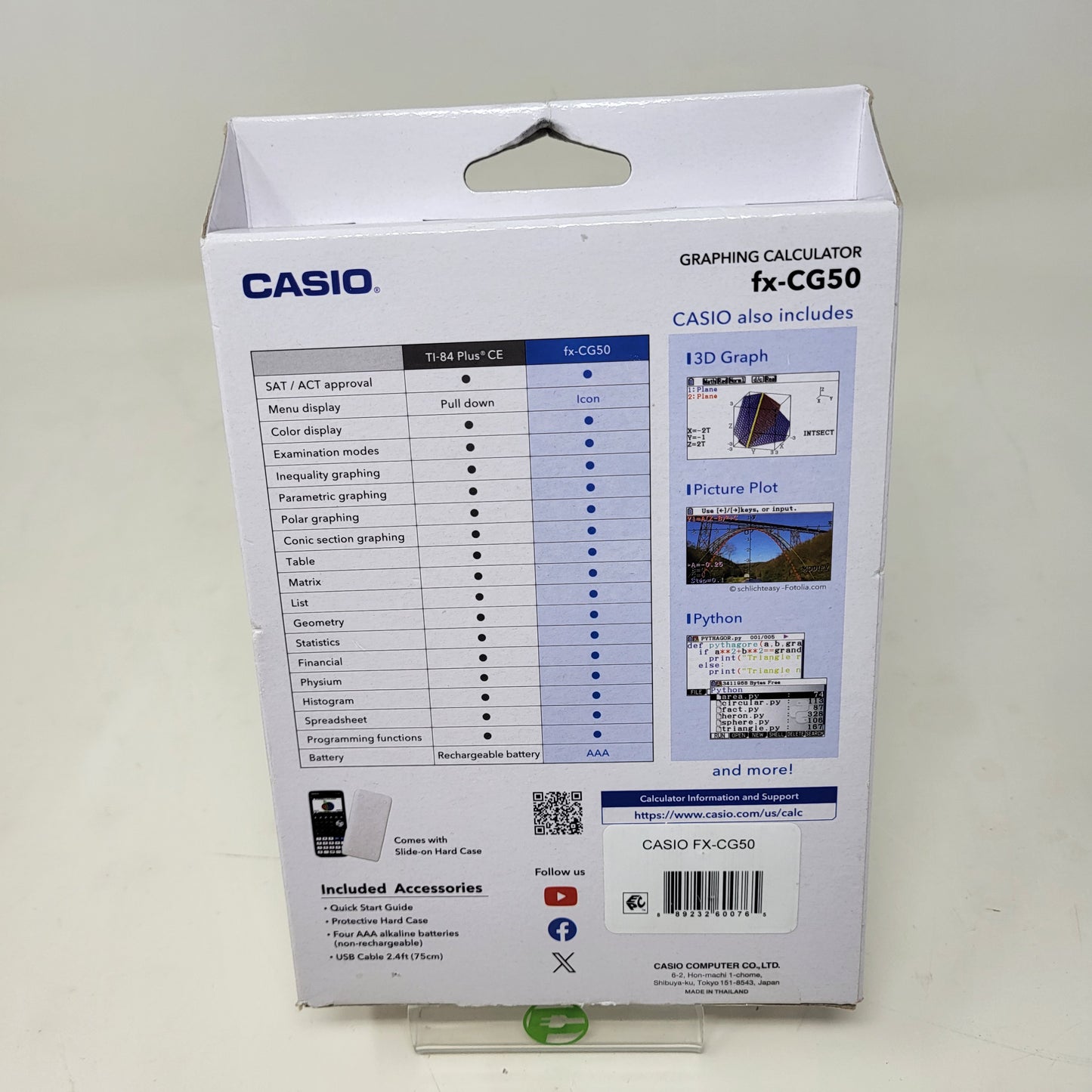 New Casio  FX-CG50  Graphing Calculator