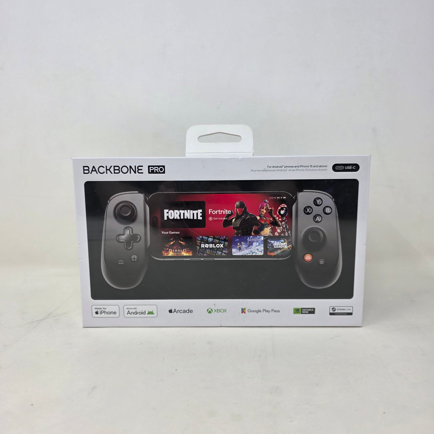 New Backbone Pro USB-C Mobile Gaming Controller Black Phone Wireless Pad