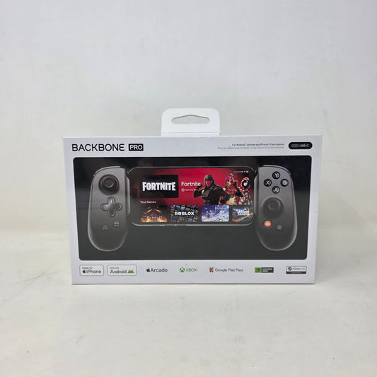 New Backbone Pro USB-C Mobile Gaming Controller Black Phone Wireless Pad