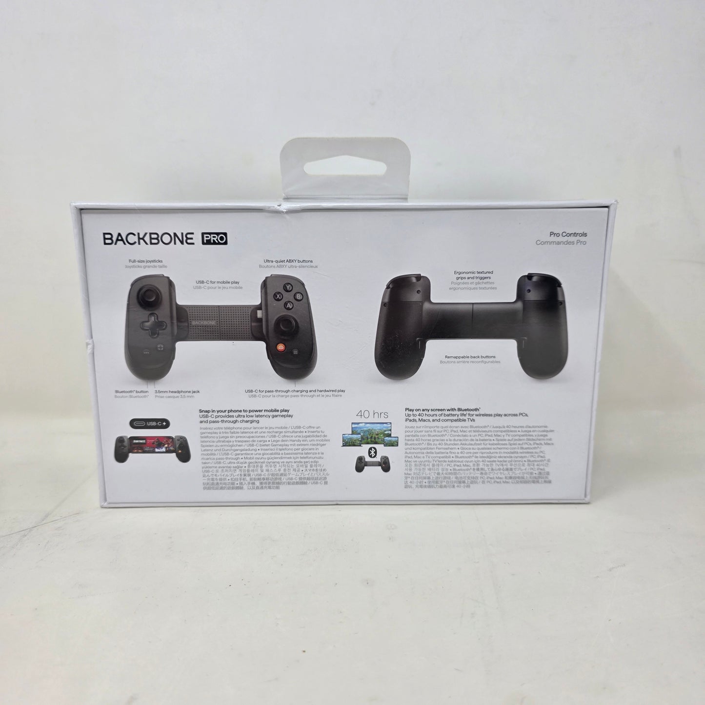 New Backbone Pro USB-C Mobile Gaming Controller Black Phone Wireless Pad