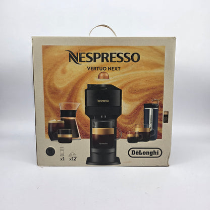 New Nespresso Vertuo Next Coffee Espresso Machine DeLonghi Black ENV120BG 12Pods