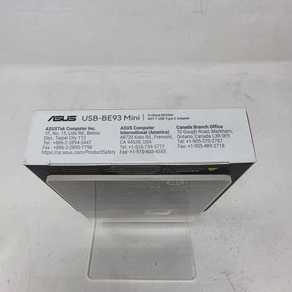 New Asus USB-BE93 Mini Tri-Band BE6500 Wi-Fi 7 Type-C Wireless Network Adapter