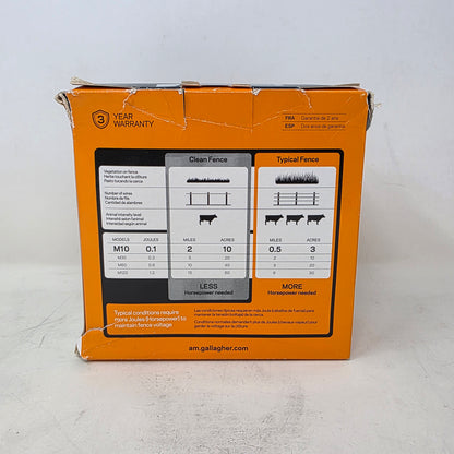 New Gallagher M10 110V Mains Electric Fence Charger Energizer G331424