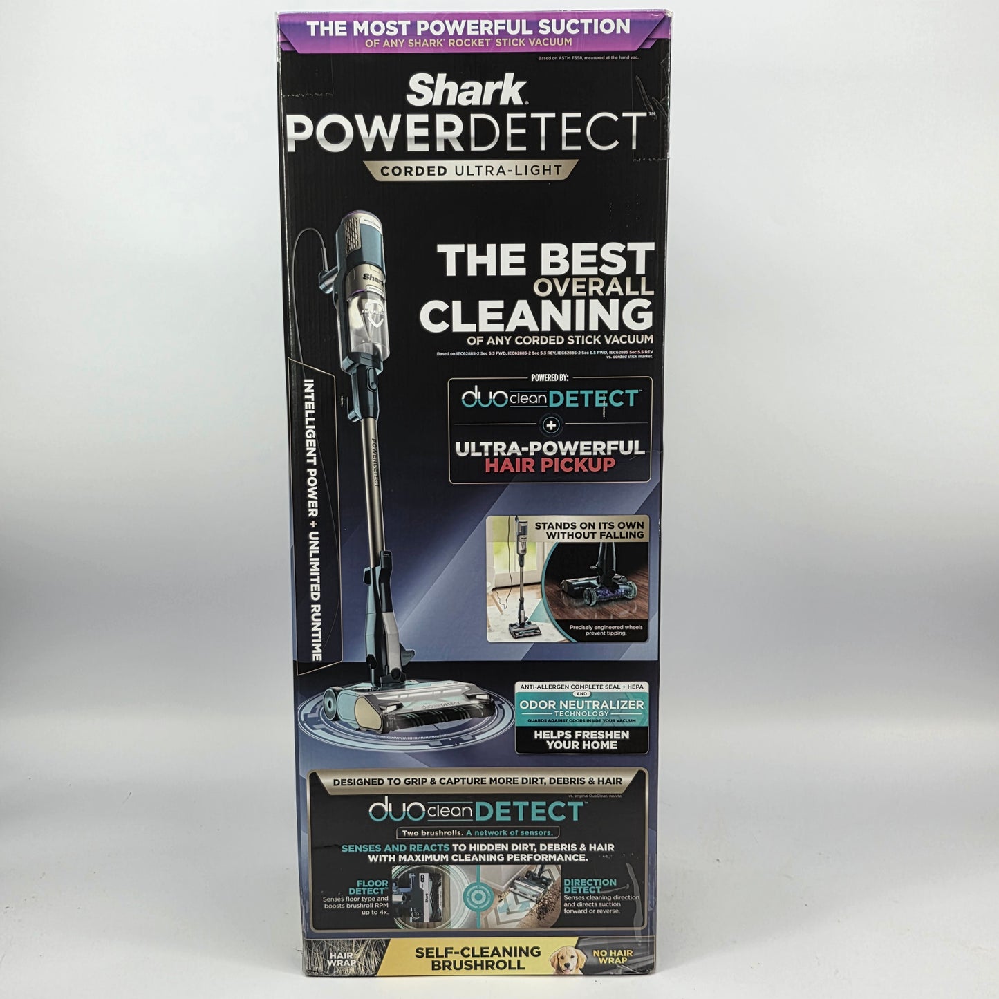 New Shark PowerDetect Corded Smart Stick Vacuum HZ4000 DuoClean Detect Cleaner