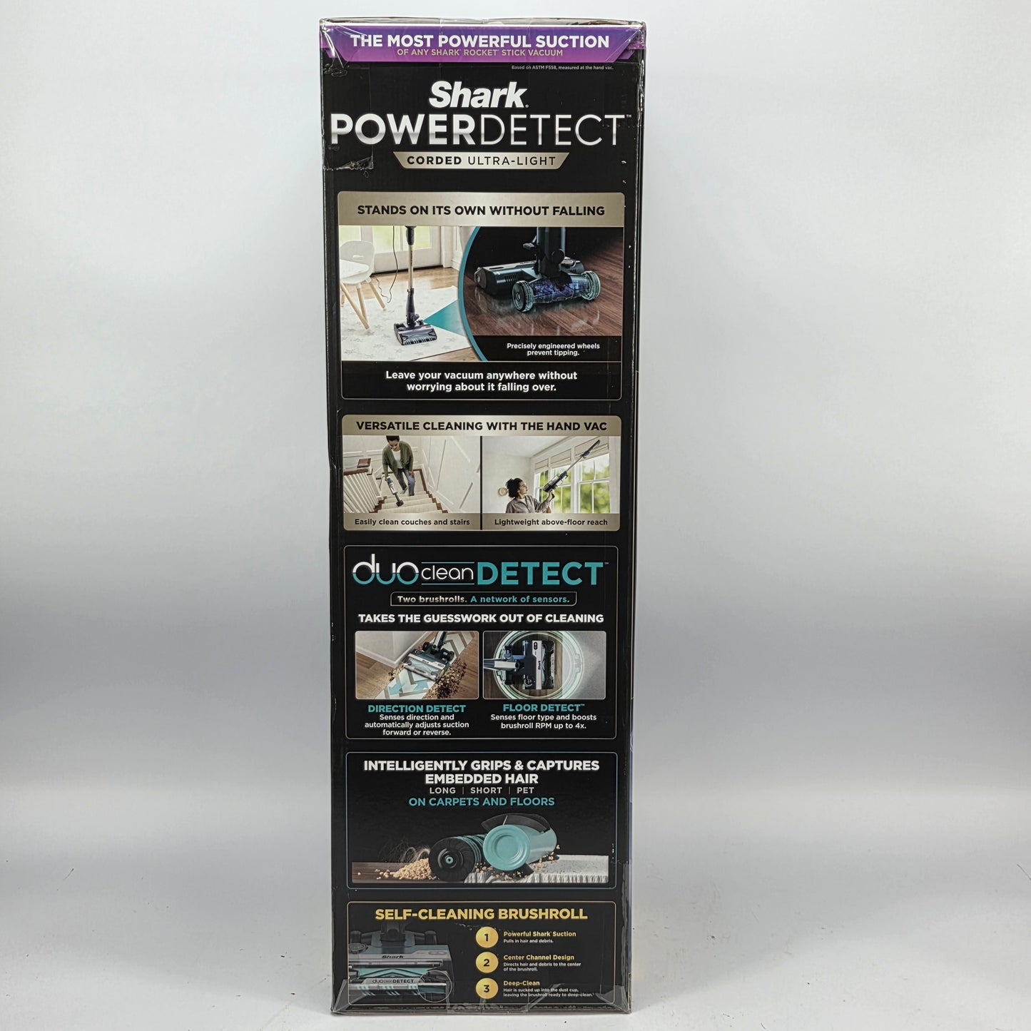 New Shark PowerDetect Corded Smart Stick Vacuum HZ4000 DuoClean Detect Cleaner