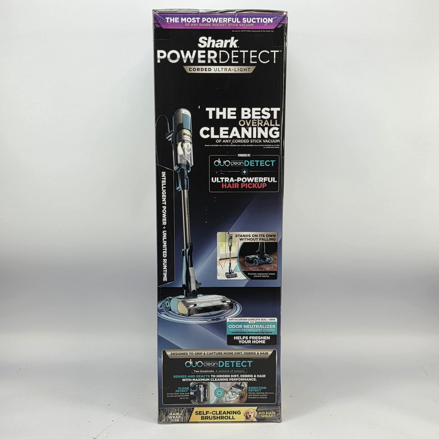 New Shark PowerDetect Corded Smart Stick Vacuum HZ4000 DuoClean Detect Cleaner
