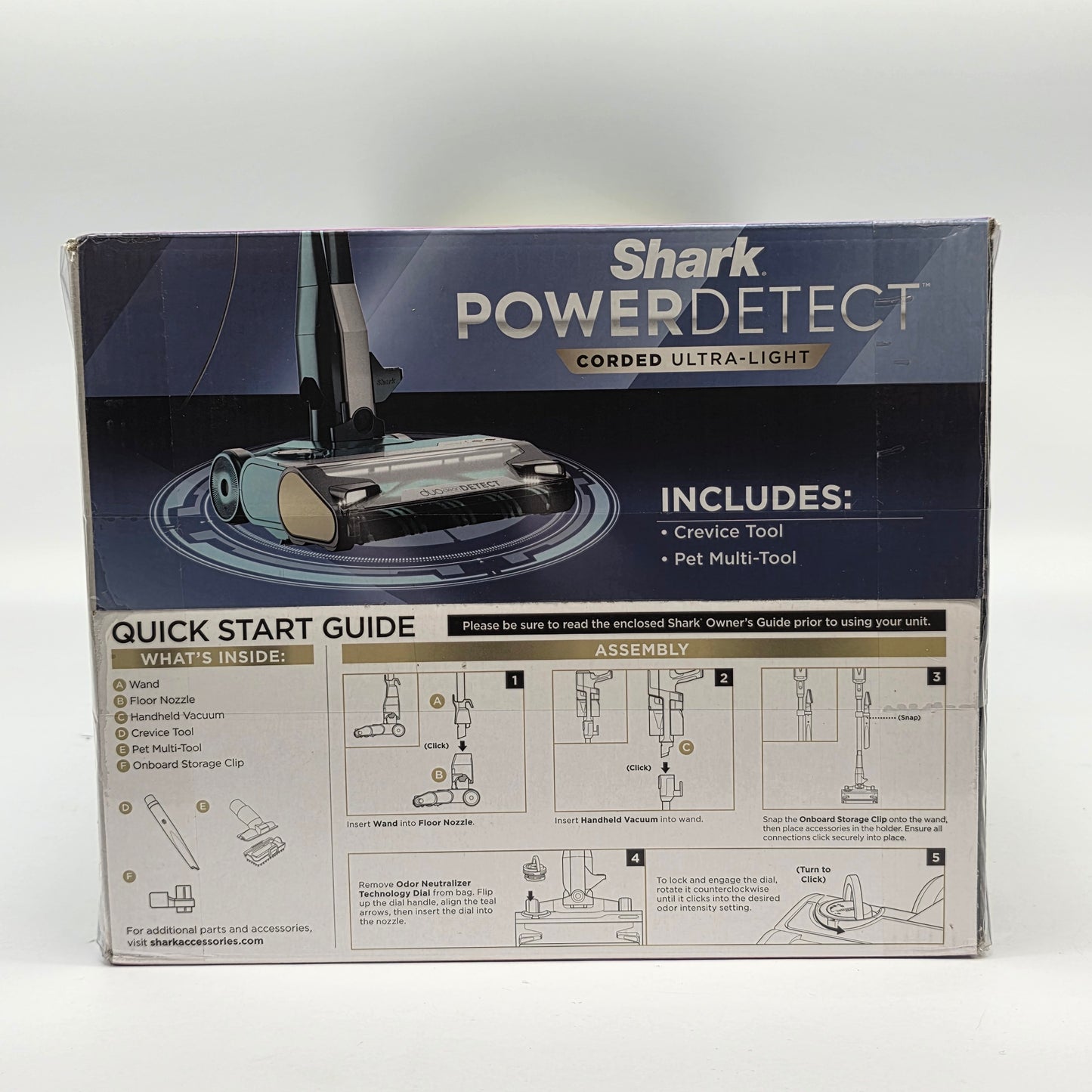 New Shark PowerDetect Corded Smart Stick Vacuum HZ4000 DuoClean Detect Cleaner